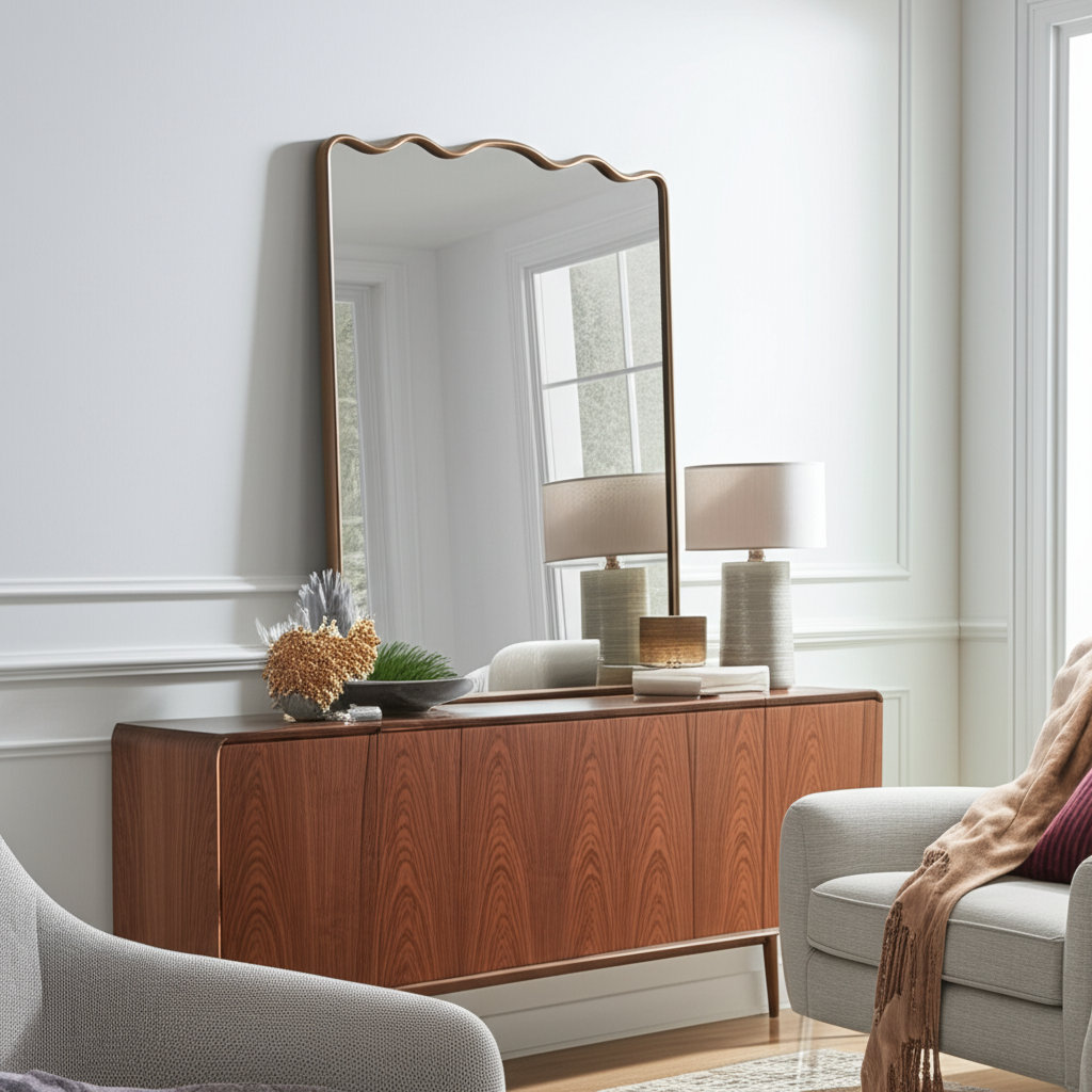 24" Ripple Accent Mirror