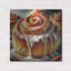 «Cinnamon Bun» par Rey Klimt, art mural en métal, 24 po x 24 po-1413244568