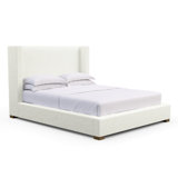 Roxborough Leather Wingback Bed
