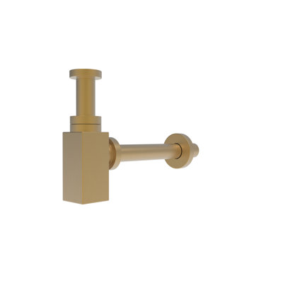 Modern Extendable Square Bottle P Trap with 1.5" Drain Opening