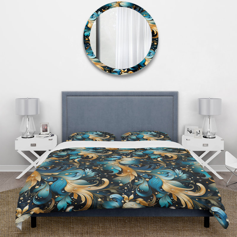 Ensemble de housse de couette Celestial Essence, Housse de couette pour grand lit et 2 taies décor