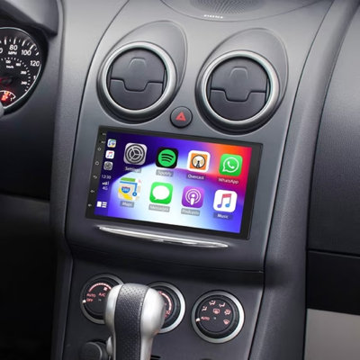 Pour Stéréo de voiture, sans fil CarPlay et Android Auto, unité principale à écran tactile de 7 po avec caméra de secours, Bluetooth et GPS 4 + 64G