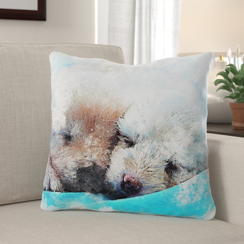 Housse et insert de coussin carré Cullens, Microsuède, Intérieur