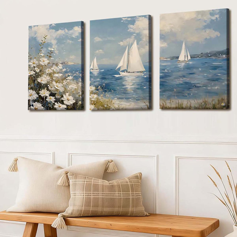3 Piece Wrapped Canvas Print, 40 cm H x 30 cm W