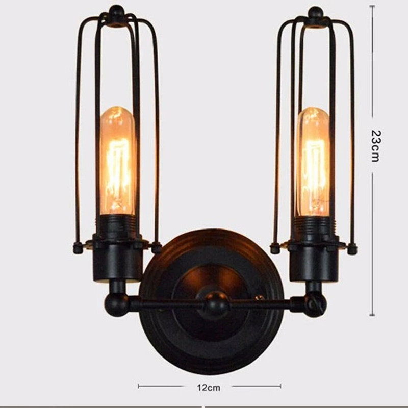 Oquawka Armed Sconce, Black