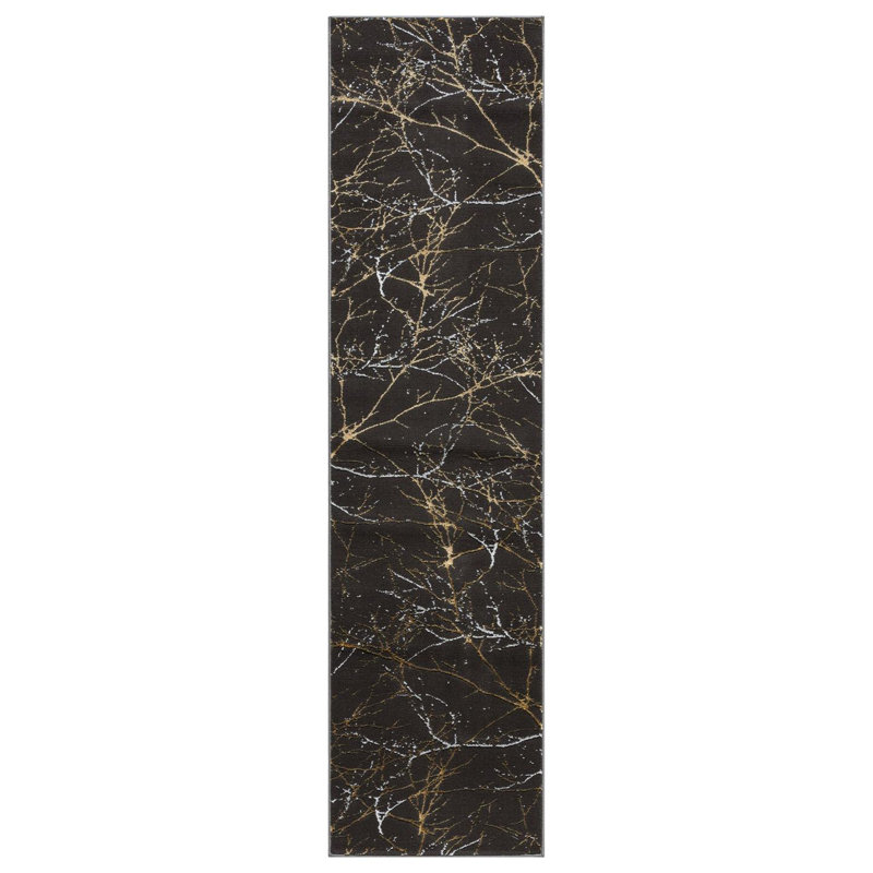Modern Abstract Nature Area Rug, Runner 2' x 8'1"