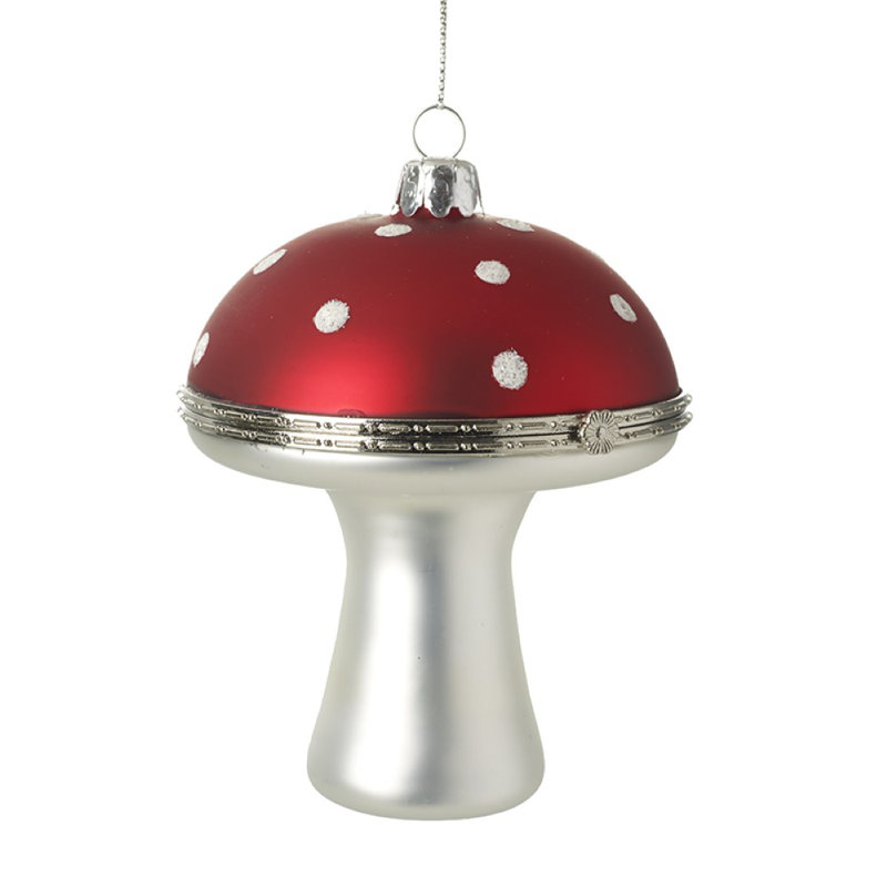 8cm Glass Holiday Shaped Ornament