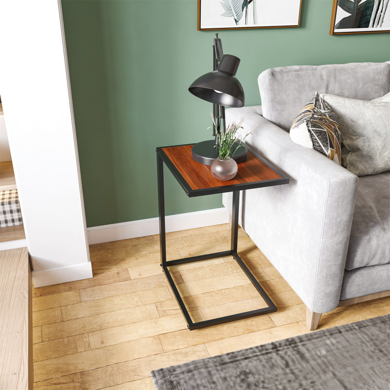 C Table End Table, Walnut