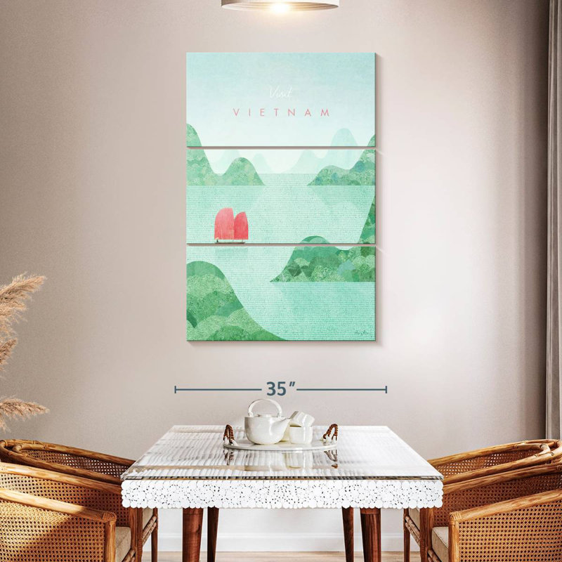 Affiche de voyage Masam Vietnam, H 32 po x l 20 po