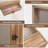 Ainagul Burlywood Wood Gilded Shadow Box Picture Frame with Mat