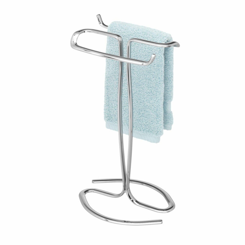 Chrome Dual Hand Towel Holder - Axis Collection, 2-Towel Capacity