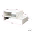 Table basse blanche avec une forme architecturale enchanteresse et une option de rangement moderne-1515015954