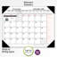 Calendrier mensuel de coussin de bureau