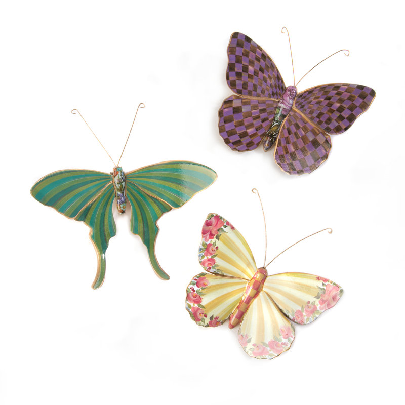 Butterfly Trio Wall Decor - Field 3 - Piece Set