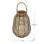 Lanterne à DEL en poly rotin, lanterne suspendue en plastique et en rotin - bougie à DEL blanche réaliste, fonction minuterie, lueur chaude et scintillante, idéale pour le salon / le vestibule / la chambre à coucher (3 piles AA non incluses)-121086640