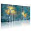 Ensemble de 3 tableaux sur toile « Forêt d'arbres fantastiques illuminée »-1743179031