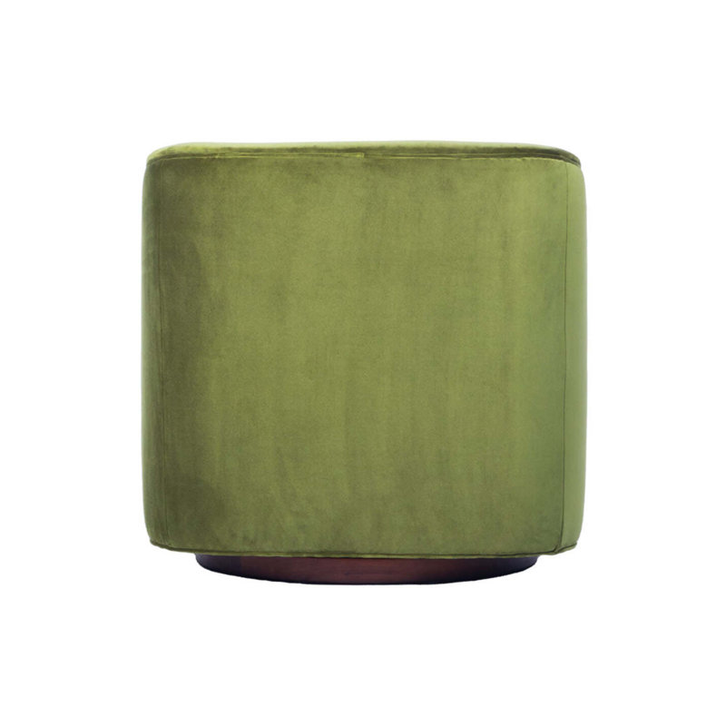 Harvey Swivel Club Chair, Green Polyester