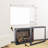 33" Infrared Electric Fireplace With Removable Trim Kit Insert, Touch Panel Home Decor Heater, Smokeless Firebox With Fire Crackling Sound-468932833