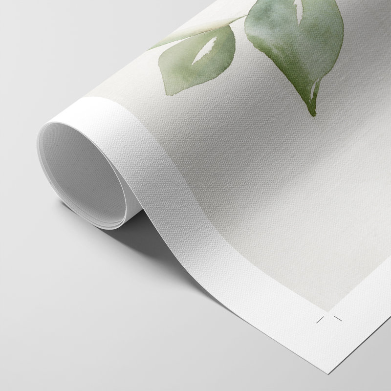 «Fresh Leaf Montage I», impression sur toile seulement - non encadrée, H 12 po x l 8 po