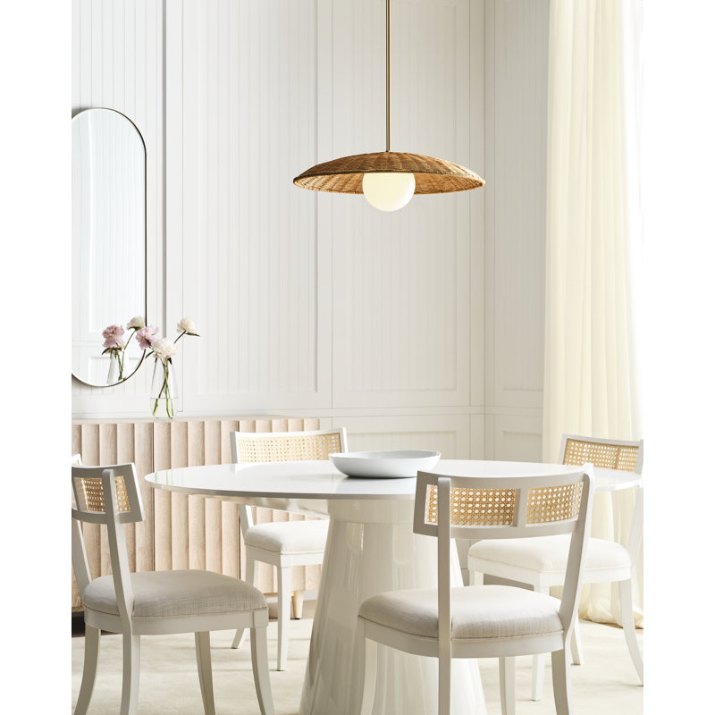 1 - Light Pendant, 6.38" H x 21.63" W x 21.63" D