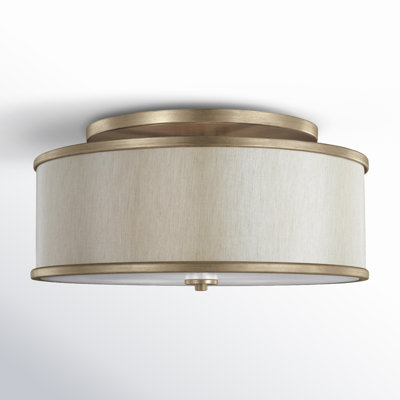 Elzira Linen Semi Flush Mount
