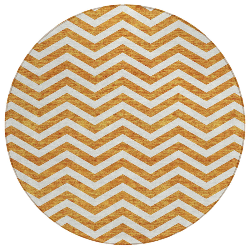 Tapis rond lavable 8 po