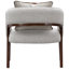 Houston Accent Chair - Pebble/Walnut