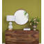 Miroir rond, miroir mural avec cadre en métal pour salle de bain