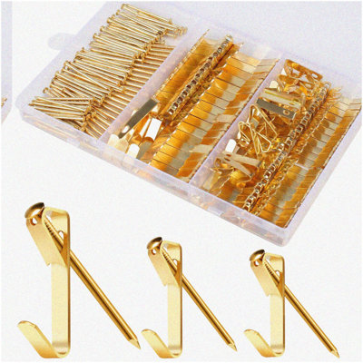 Picture Hanging Kit 184 Pieces Hooks Nails