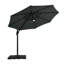 Shellie 292.5cm Lighted Cantilever Parasol with Crank Lift , Counter Weights Included-907451137