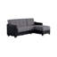Canapé modulaire Lindsey beige avec similicuir chocolat-104469358