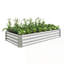 Jardinières rectangulaires surélevées en métal-1643308419