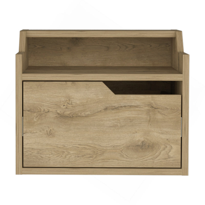 Floating Nightstand Chester, Bedroom, Macadamia, Beige
