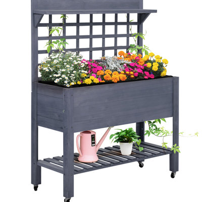 Wood Raised Garden Bed