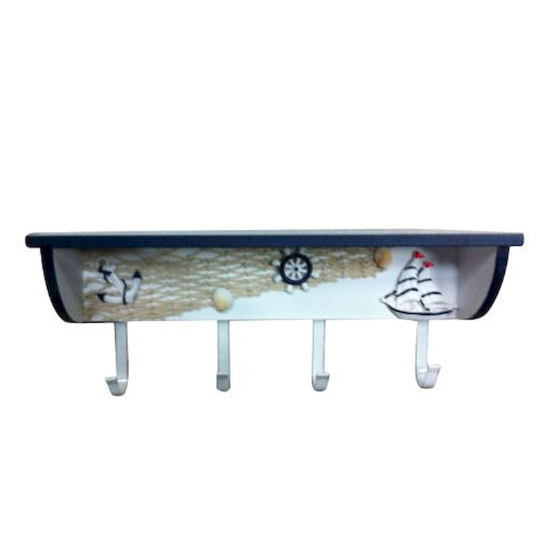 Oconnor Wall 4 - Hook Wall Mounted Coat Rack