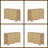 Farmhouse Wood Storage Cabinet with 3 Woven Doors - Adjustable Shelf, Anti-Tip Kit, Entryway & Living Room Sideboard Buffet