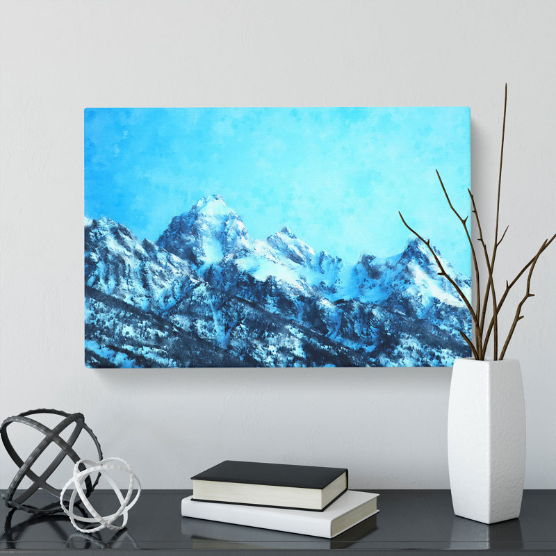 Mountain Blues - Wrapped Canvas, 50cm H x 76cm W x 3cm D