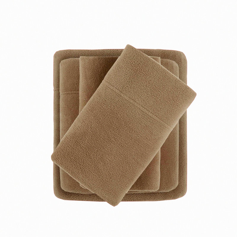 CozyChill Micro Fleece Sheet Set - Deep Pocket - Cold Season Bedding - True North Warmth - 3 Piece - Matching Pillow Case