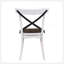 Ensemble de 2 chaises de salle à manger de style rustique moderne avec design rétro en X