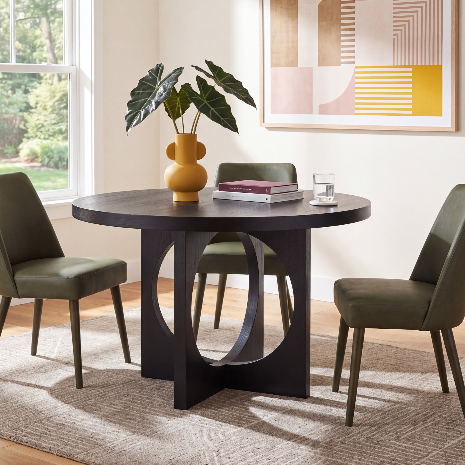 Vischer 47 " Dining Table, Black