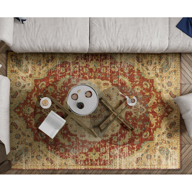 Tapis épice / sable Holbrook, Rectangle 9 pi 10 po x 13 pi 2 po