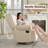 34" Wide Swivel Rocking Nursery Recliner Comfortable Upholstered Glider-89668970