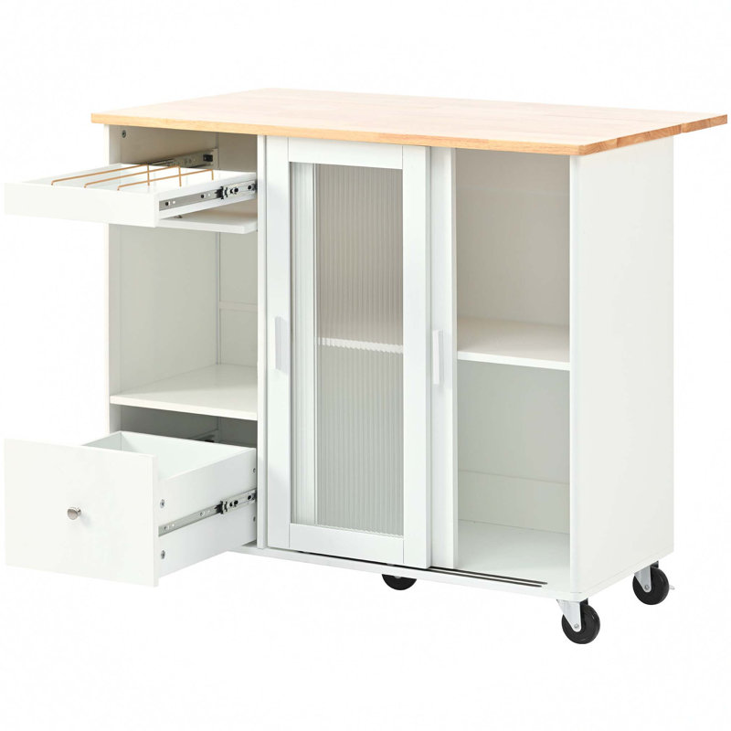 Îlot de cuisine polyvalent avec des fonctionnalités avancées pour une fonctionnalité optimale et une efficacité d'espace