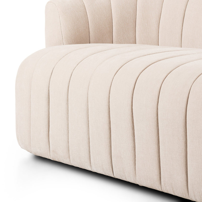 Elliana Sofa, Blamont Cream Polyester