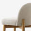Tabouret de comptoir en lin 25,5 po avec pieds en bois massif-1299451841
