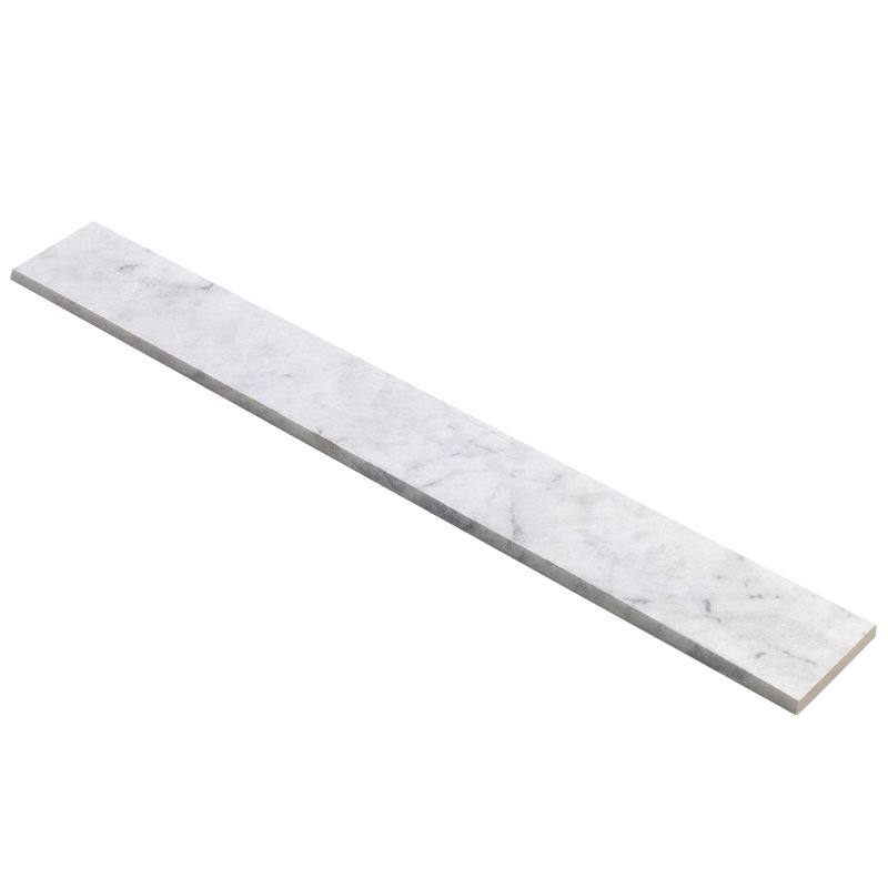 Carreau en porcelaine 24 "x 3" Bullnose, Bianco