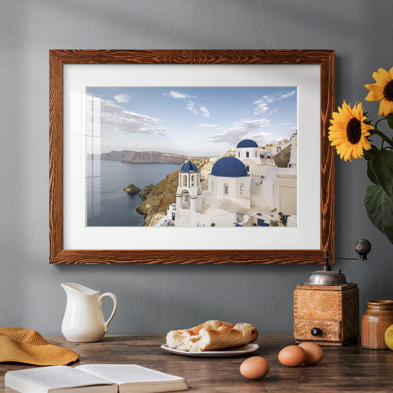 Santorini View, H 26 po x l 38 po x P 1,5 po, Érable