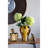 7.7X7.7X13.8" Curved Ceramic Jar With Artistic Multicolored Finish