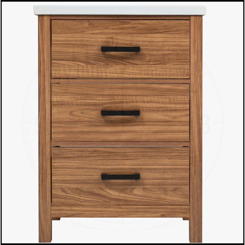 Meuble-lavabo 24 po avec lavabo en céramique