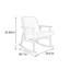 Chaise berçante décontractée en bois massif